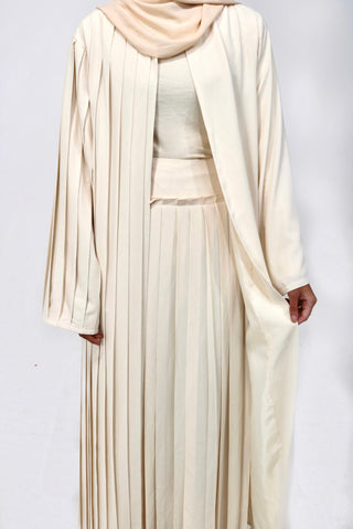 Creme Pleated Set